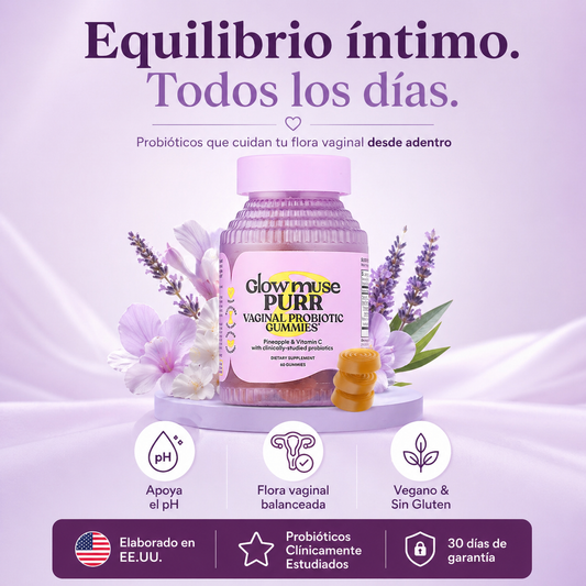 Glow Muse Purr — Gomitas Probióticas Para Tu Equilibrio Íntimo